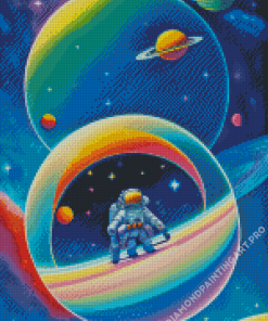 Astronaut Art Diamond Painting