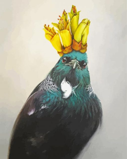 Bird With Kowhai Diamond Painting