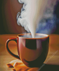 Coffee Cup Smoke Diamond Painting