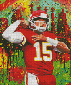 Colorful Patrick Mahomes Diamond Painting