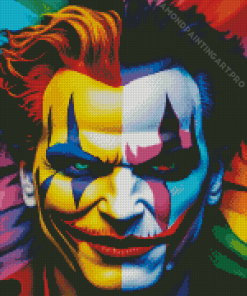 Colorful Creepy Clown Diamond Painting