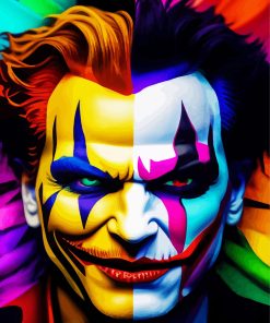 Colorful Creepy Clown Diamond Painting