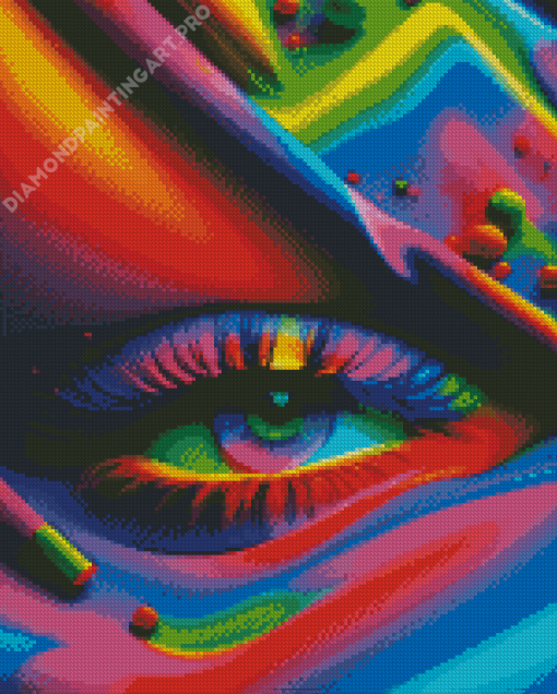 Colorful Eye Diamond Painting