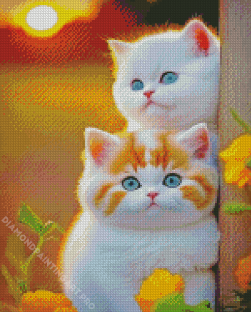 Two Cute Kittens Diamond Painting