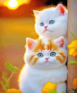 Two Cute Kittens Diamond Painting