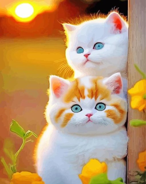 Two Cute Kittens Diamond Painting