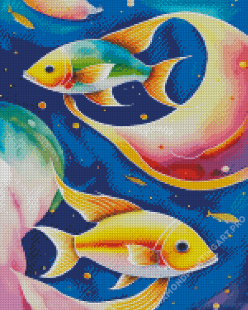 Fishes Art Diamond Painting