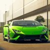 Green Lamborghini Huracan Evo Gt Diamond Painting