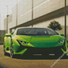 Green Lamborghini Huracan Evo Gt Diamond Painting