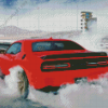 Hellcat Srt With Smoke Diamond Painting