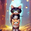 Heterochromia Cats Diamond Painting