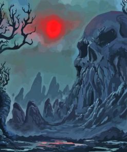 Landscape Fantasy Skull Diamond Painting