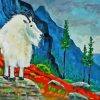 Mountain Goat Art Diamond Painting