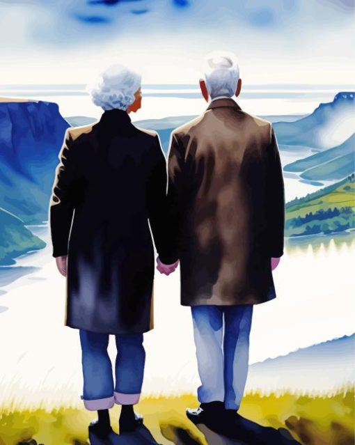 Old Couple Hands Diamond Painting