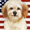 Patriotic Cavachon Diamond Painting