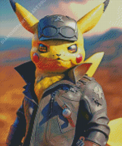 Pikachu Wearing A jacket Diamond Painting