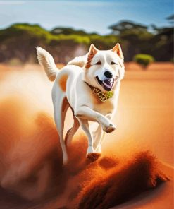 Running Dog Diamond Painting