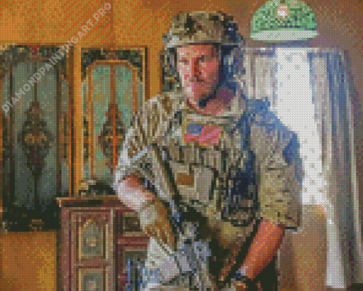 Seal Team Character Diamond Painting