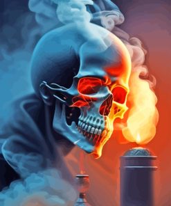 Smoke Skull Art Diamond Painting