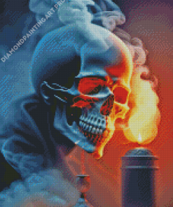 Smoke Skull Art Diamond Painting