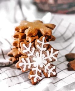 Snowflake Cookies Sweets Diamond Painting