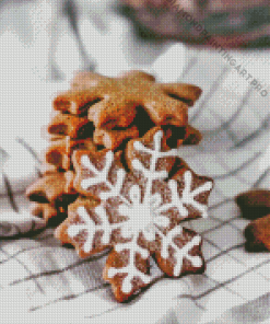 Snowflake Cookies Sweets Diamond Painting