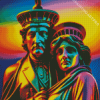 Statue Of Liberty Couple Diamond Painting