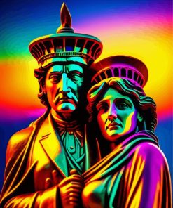 Statue Of Liberty Couple Diamond Painting