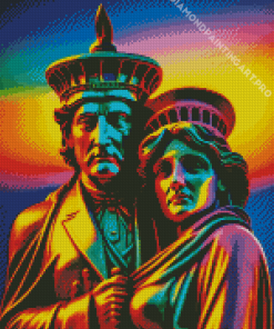 Statue Of Liberty Couple Diamond Painting