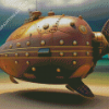 Steampunk Submarine Turtle Shape Diamond Painting