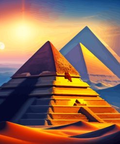 Sunshine Pyramids Diamond Painting