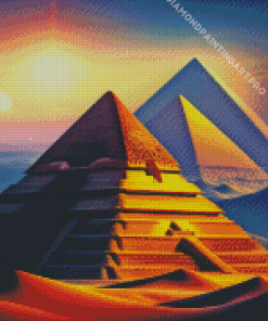 Sunshine Pyramids Diamond Painting