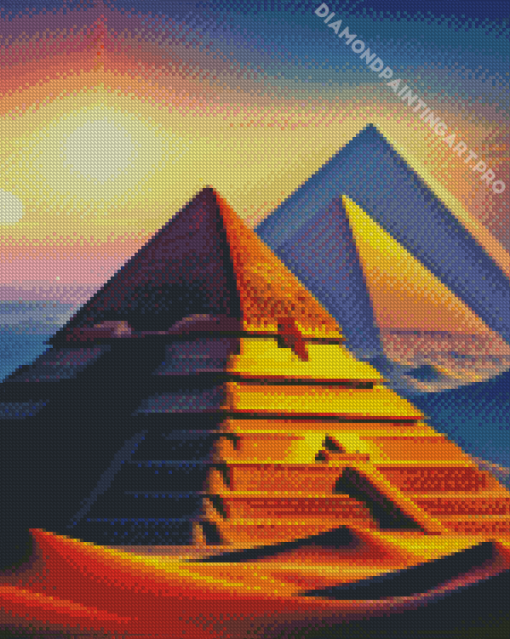 Sunshine Pyramids Diamond Painting