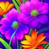 Tropical Flowers Diamond Painting