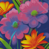 Tropical Flowers Diamond Painting