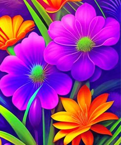 Tropical Flowers Diamond Painting