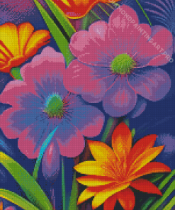 Tropical Flowers Diamond Painting