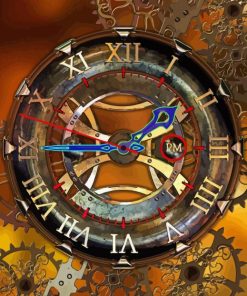 Vintage Steampunk Clock Diamond Painting