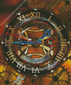 Vintage Steampunk Clock Diamond Painting