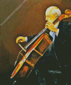 Violoncellist Man Diamond Painting