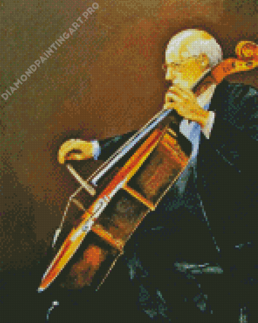 Violoncellist Man Diamond Painting