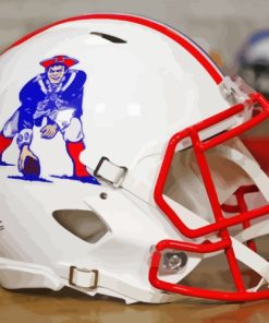 White Patriots Helmet Diamond Painting