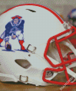 White Patriots Helmet Diamond Painting