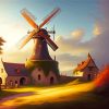 Windmill House Diamond Painting