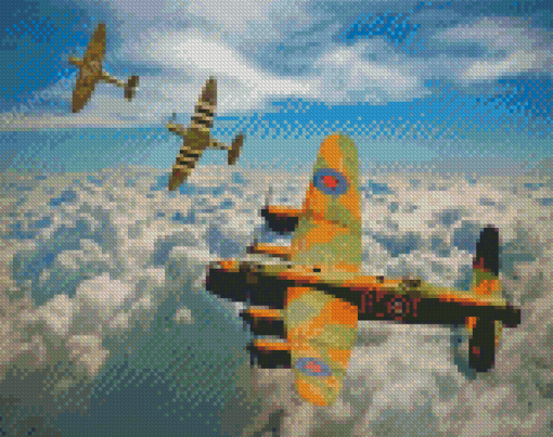 Avro Lancaster Planes Diamond Painting