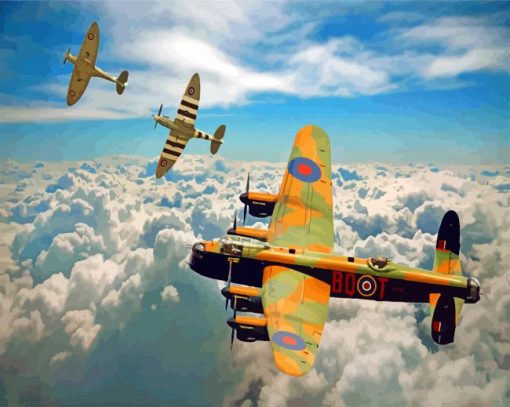 Avro Lancaster Planes Diamond Painting