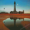 Blackpool Tower Water Reflection Diamond Painting