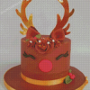 Christmas Reinde Cake Diamond Painting