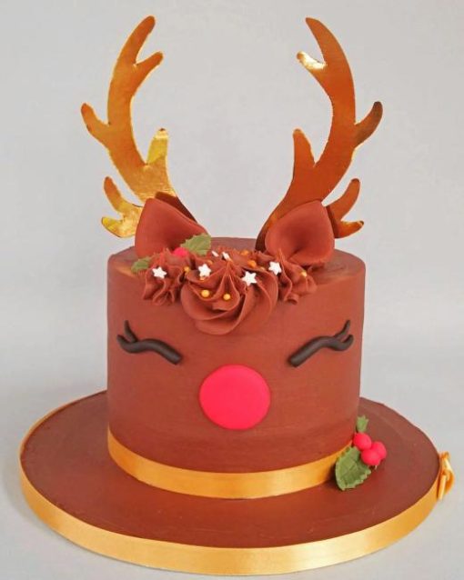 Christmas Reinde Cake Diamond Painting