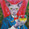 Classy Sphynx Diamond Painting